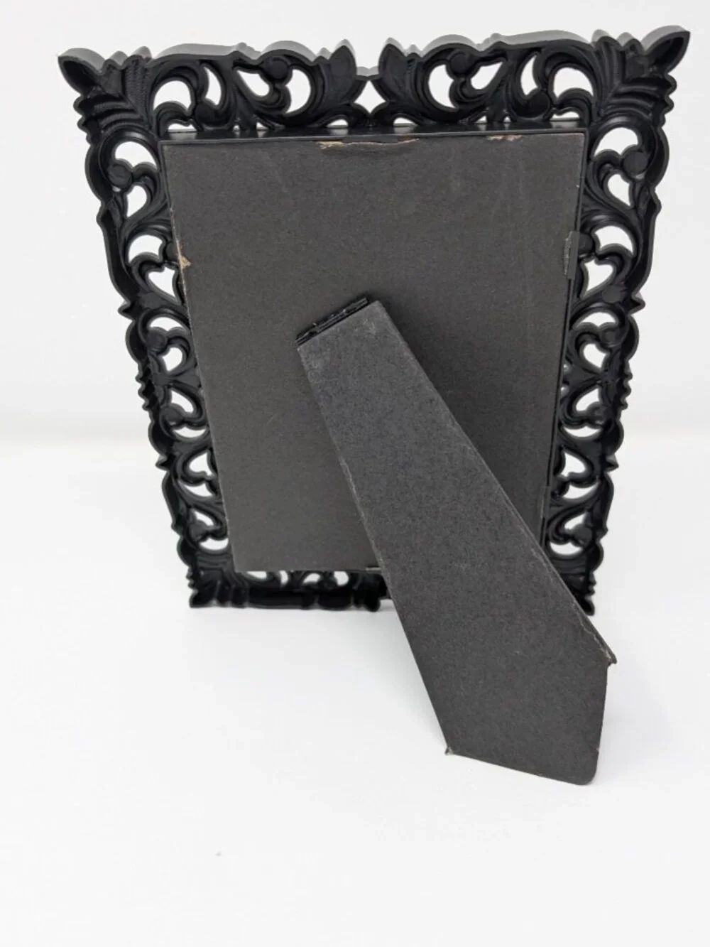 Set of 5 Ornate Black Gothic Mirrors - Distressed Gallery Wall Set - Victorian
